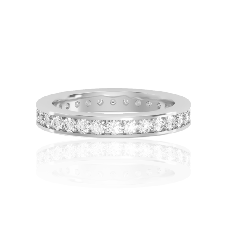 French Diamond Eternity Wedding Band