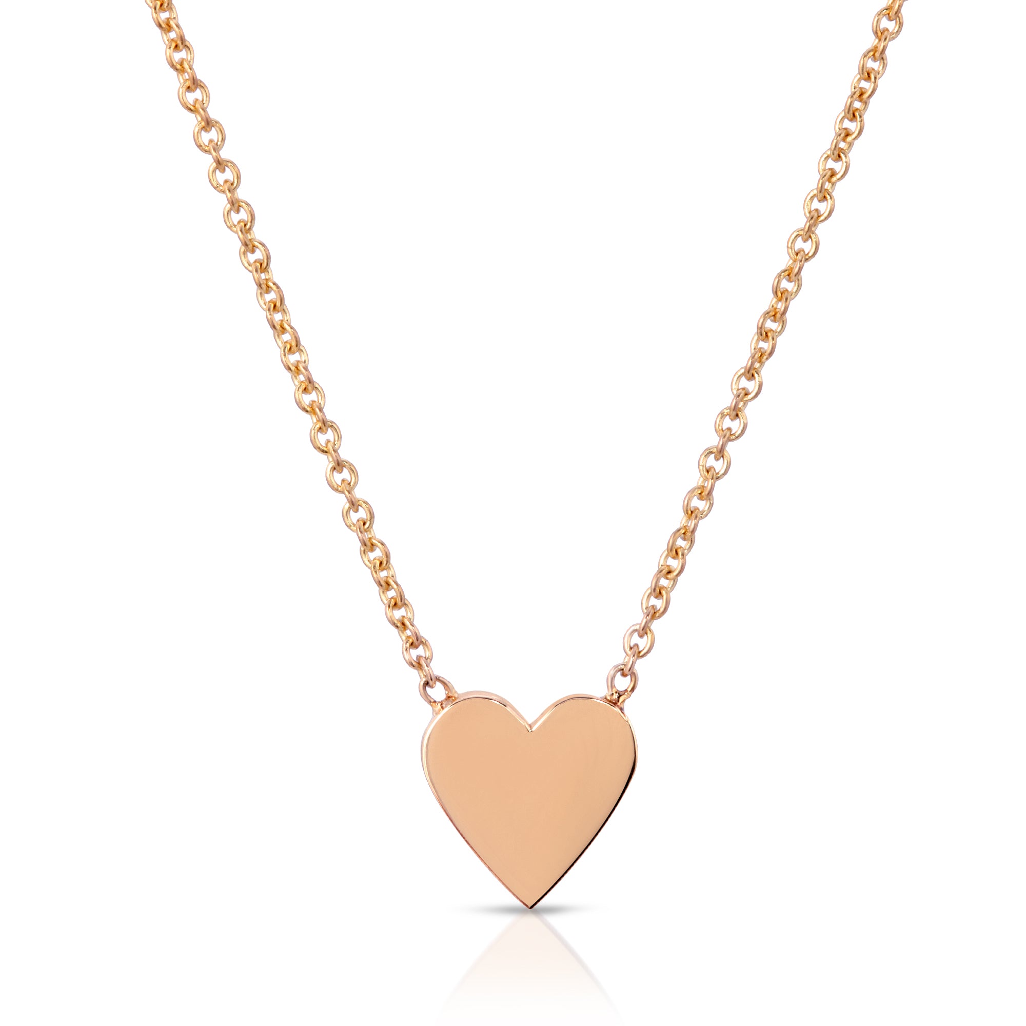 “Just Love” 14-karat gold heart necklace