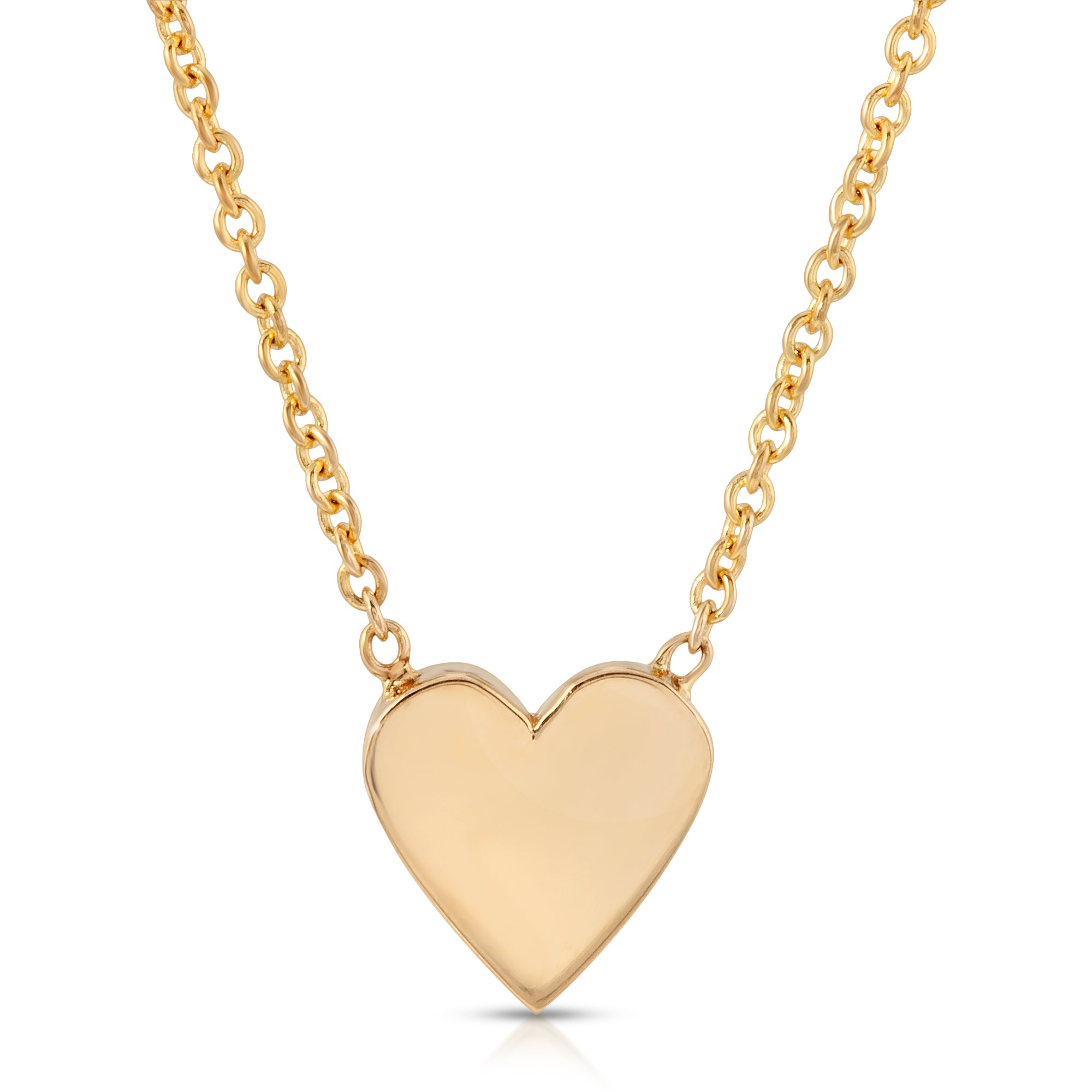 “Just Love” 14-karat gold heart necklace