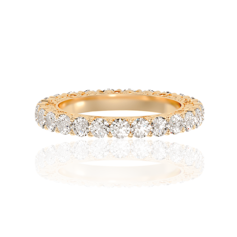 Exquisit Pave Diamond Ring (2Ct. Wt.) In White, Yellow or Rose Gold