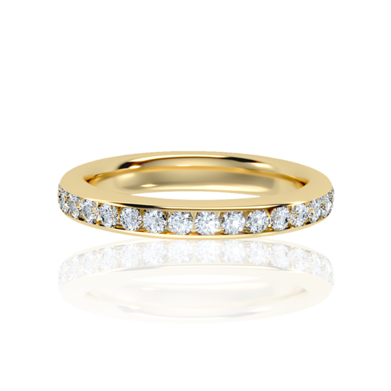 Allure Eternity Diamond Ring (1 to 5 Ct. Tw.) in Rose, Yellow, White Gold