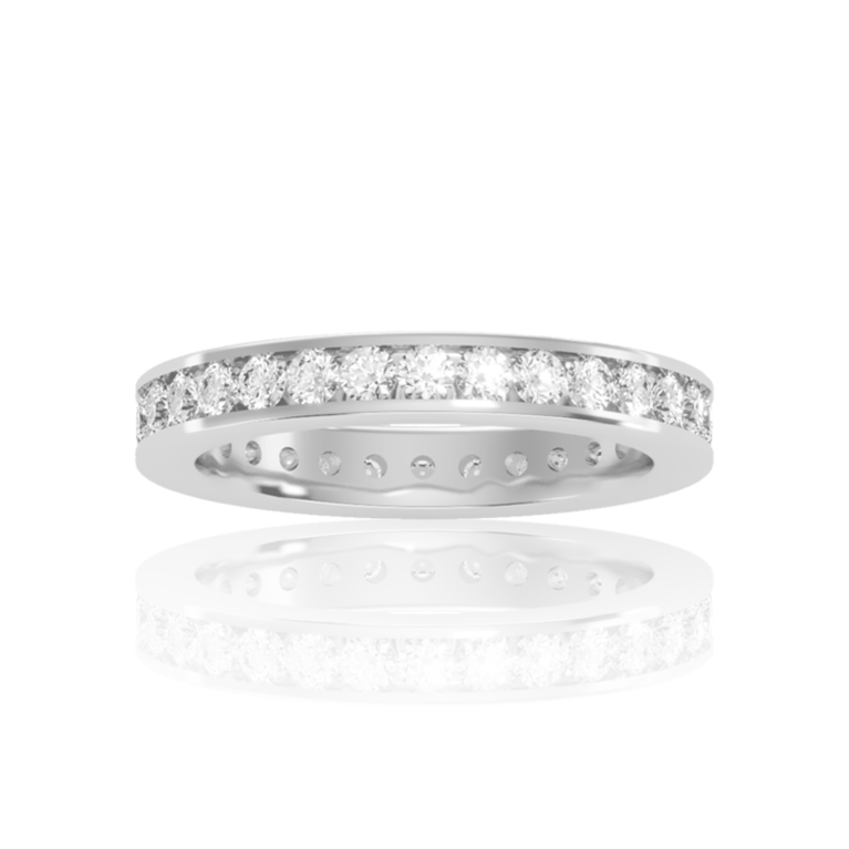 French Diamond Eternity Wedding Band