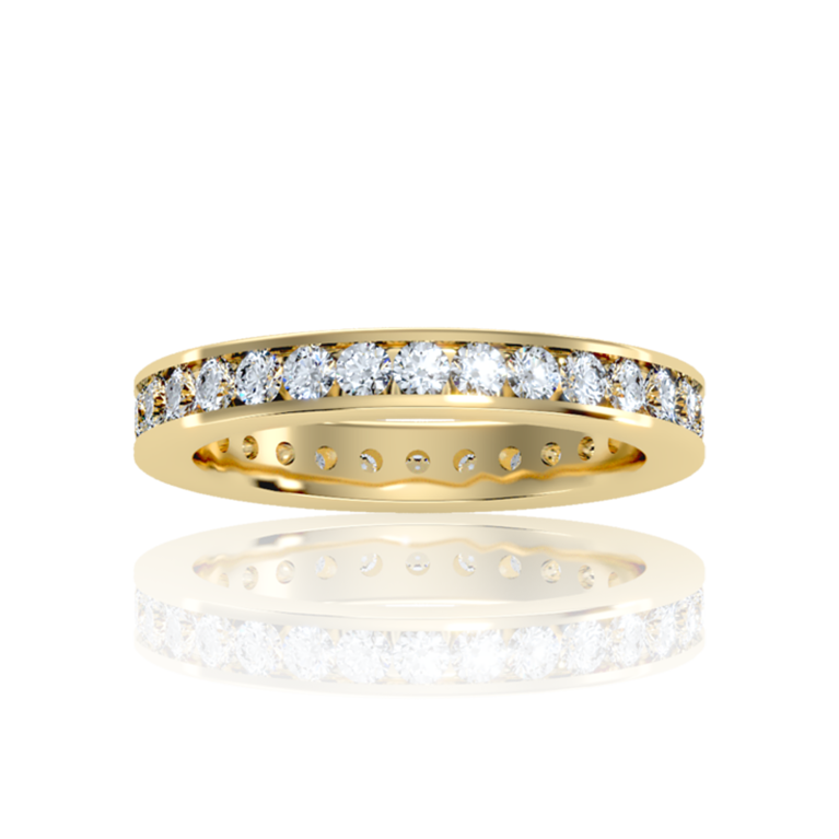 French Diamond Eternity Wedding Band