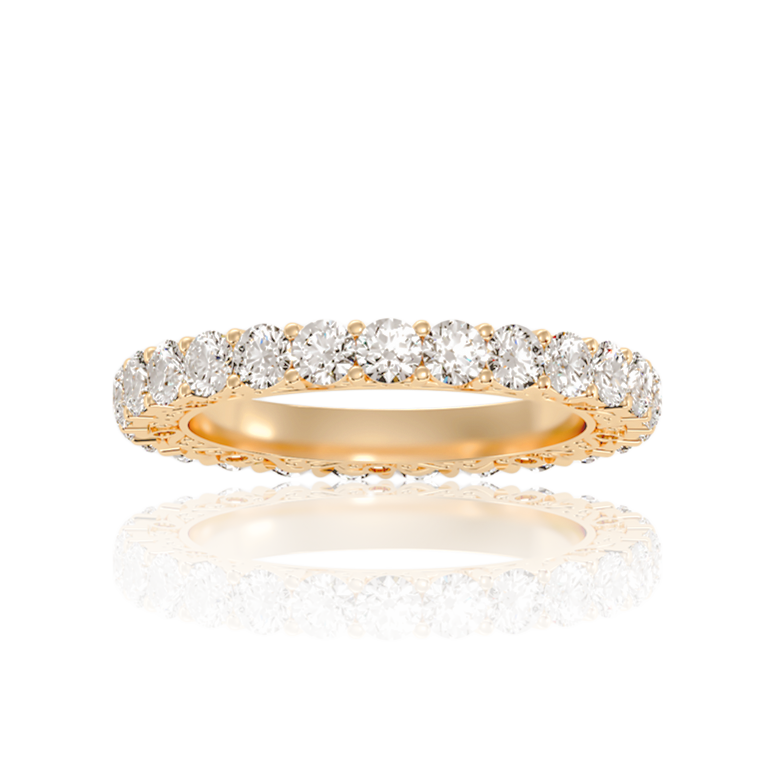 Exquisit Pave Diamond Ring In Yellow, White, or Rose Gold