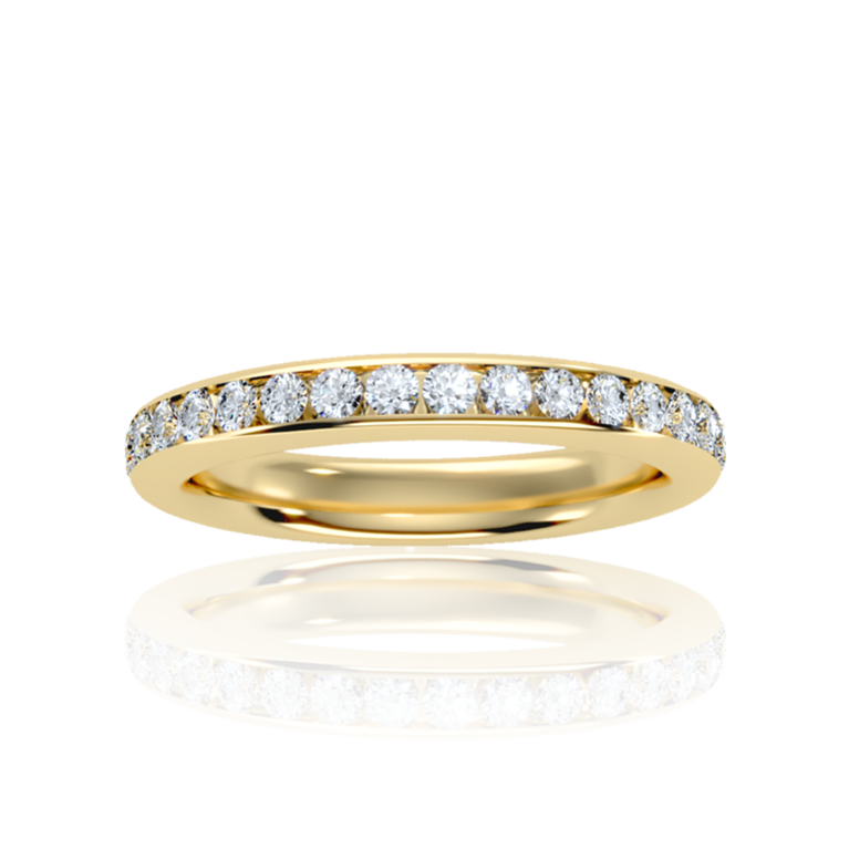 Allure Eternity Diamond Ring (1 to 5 Ct. Tw.) in Rose, Yellow, White Gold