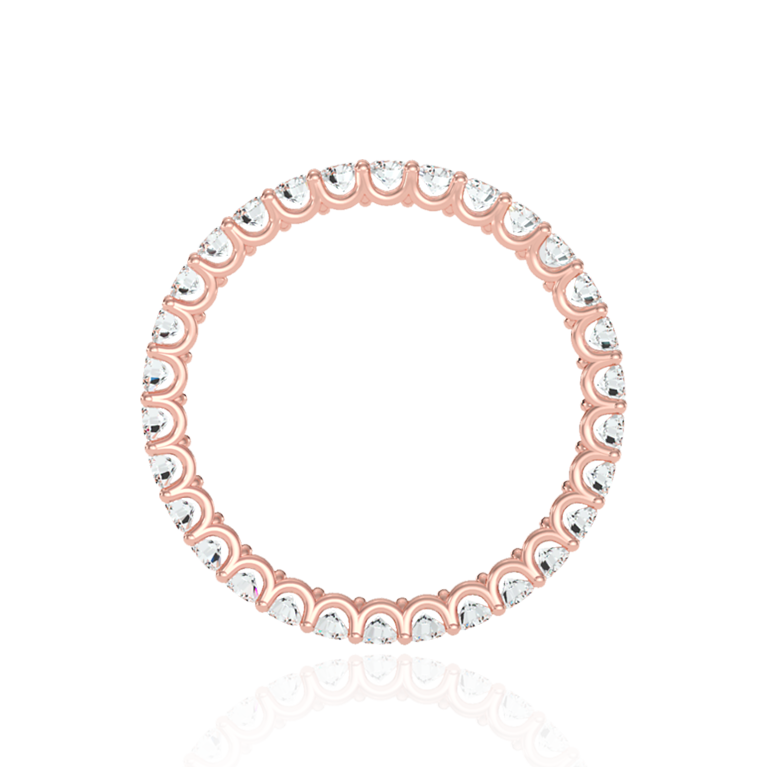 Riviera Diamond Eternity Ring (3ct, Wt.) In White, Yellow or Rose Gold