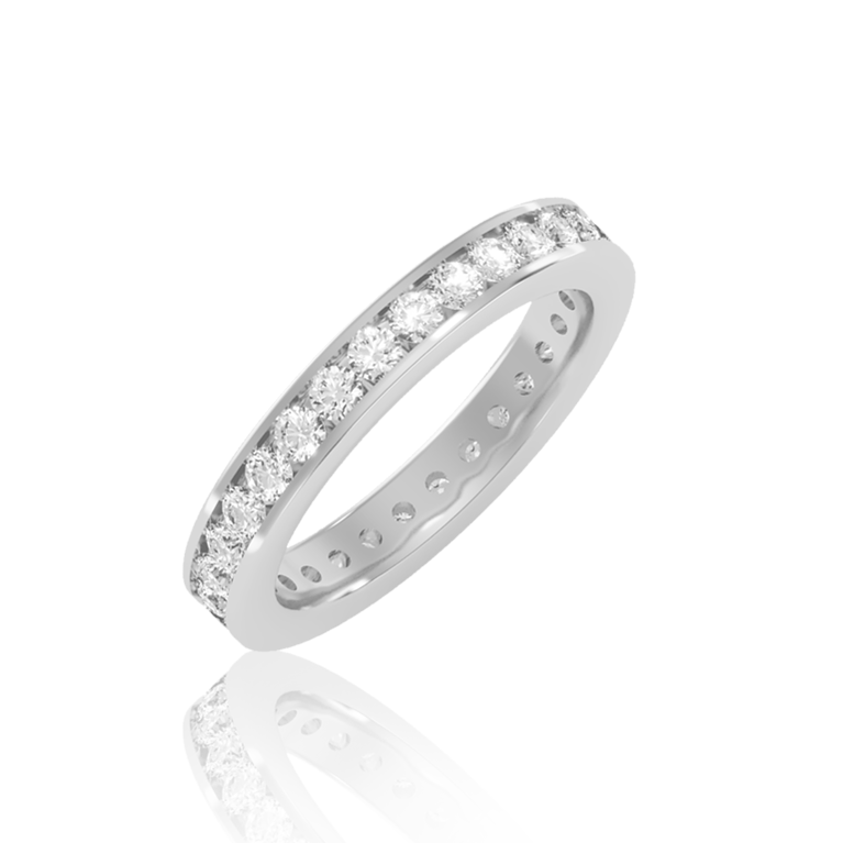 French Diamond Eternity Wedding Band