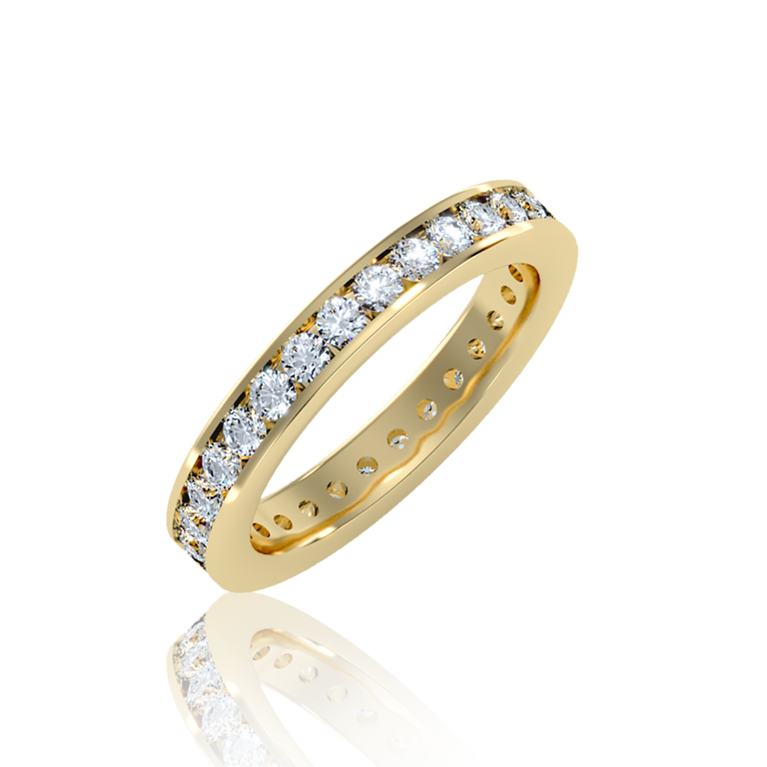 French Diamond Eternity Wedding Band