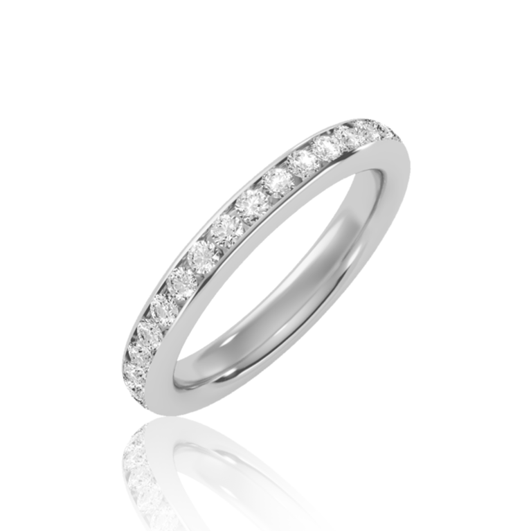 Allure Eternity Diamond Ring (1 to 5 Ct. Tw.) in Rose, Yellow, White Gold