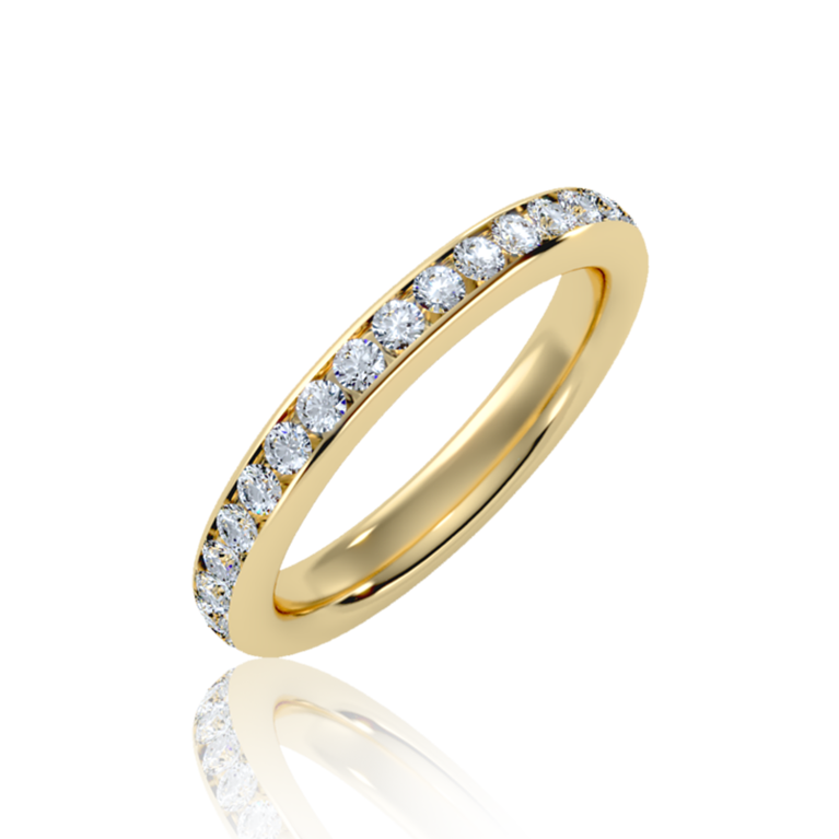 Allure Eternity Diamond Ring (1 to 5 Ct. Tw.) in Rose, Yellow, White Gold